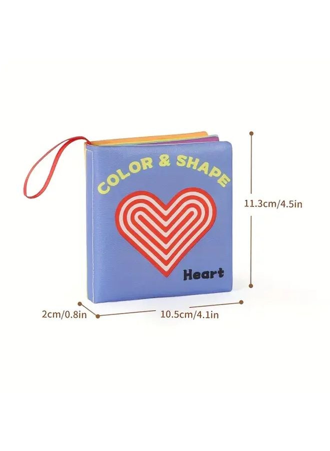 Interactive 4 Page Cloth Book For Early Learning Animals Fruits Numbers Shapes Visual - Image 3