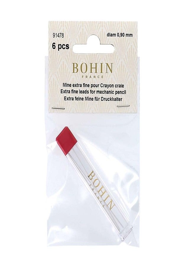 BOHIN Mechanical Chalk Pencil Refill 6/Pkg-White (91478) - Image 2