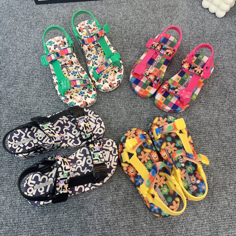 Mei * Sha Same Style Open Toe Casual Children'S Camouflage Painted Sandals - Image 2
