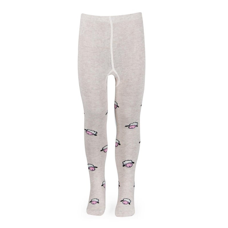 Bonjour Cute & Cozy Fancy Baby Tights|| Unisex Baby Tight||Pajami for babies|| Stockings for Kids || Cotton Printed Pajami|| Tights for Baby Girls & Baby Boys - CREAM - Image 5