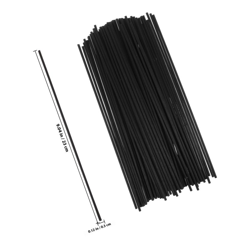 100pcs Black Stick Diffuser Sticks Refill Replacement Diffuser Diffuser Fragrance Fibre Sticks For Home Office Spa - Image 2