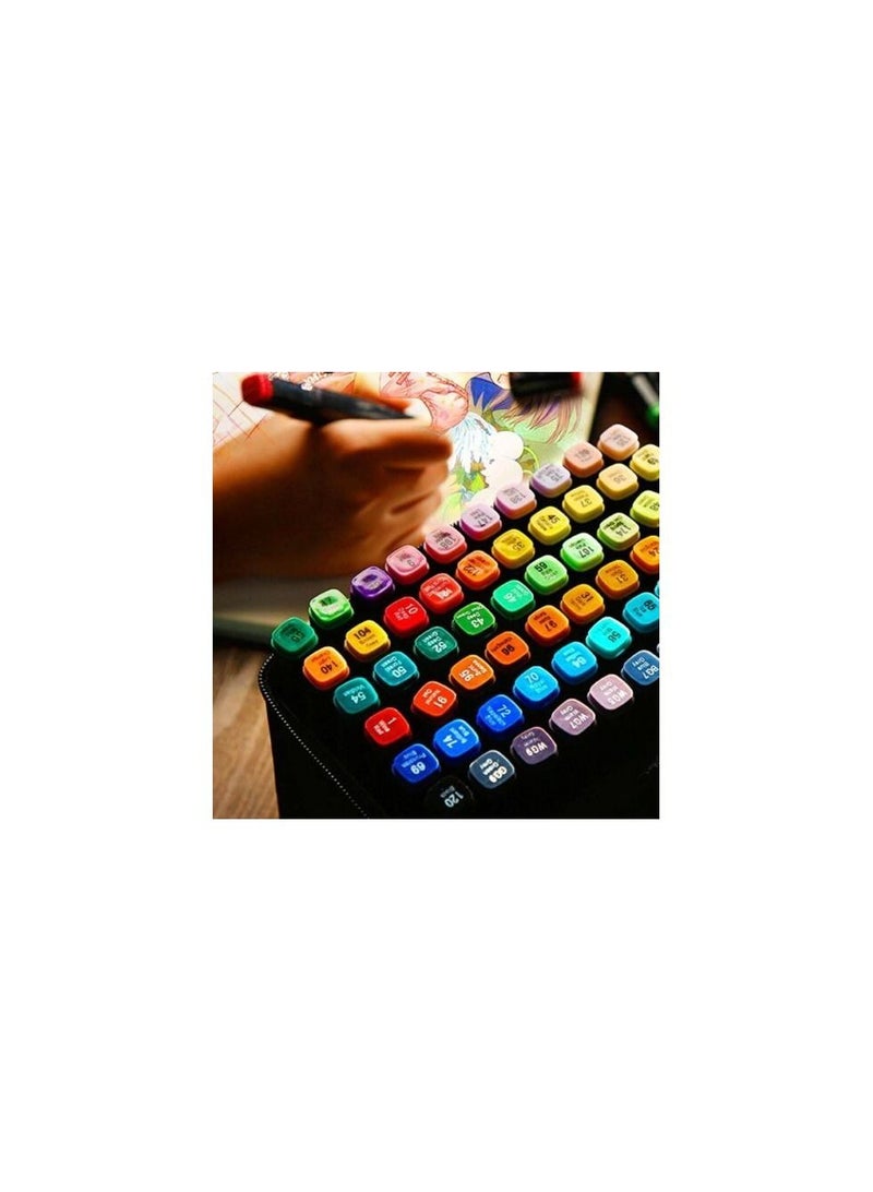 80-Piece Dual Tip Markers Multicolour - Image 2