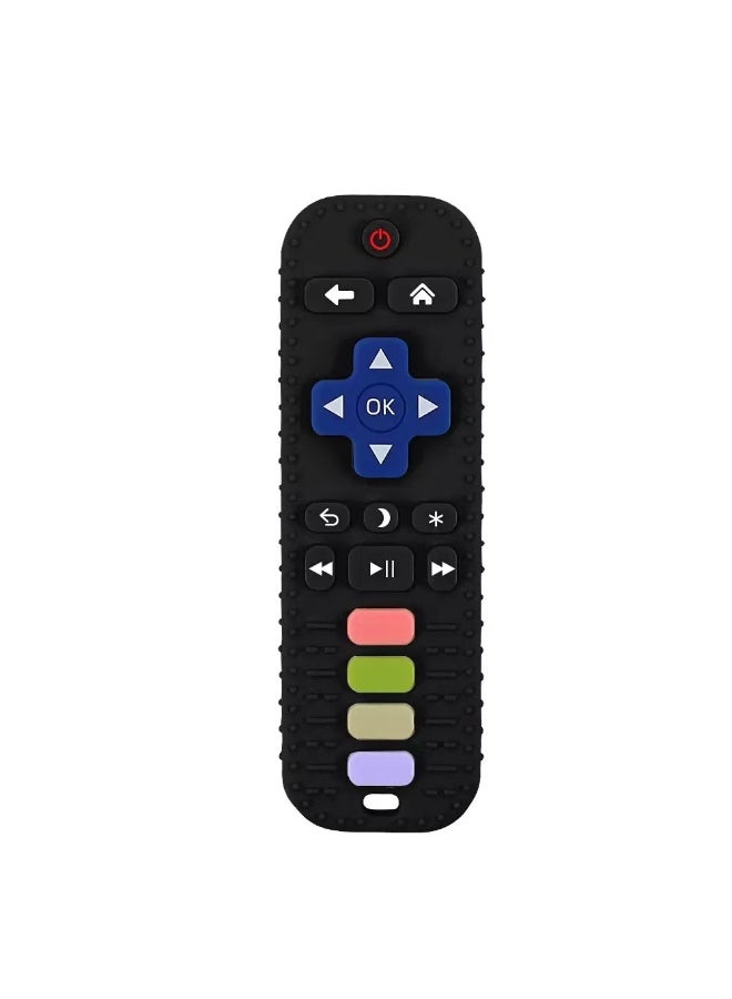 Teething Toys for Baby 3-6-12 Months, TV Remote Teether for 0-3 Months Infant, Bath Toys for Newborn Boys and Girls, Food Grade Sensory Toy
