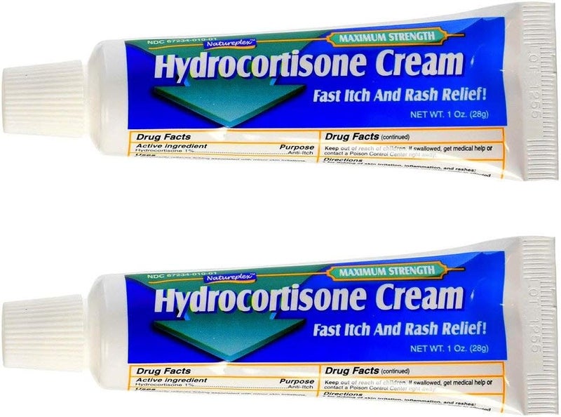 Hydrocortisone 1% Cream, 1 Oz (Pack of 2)