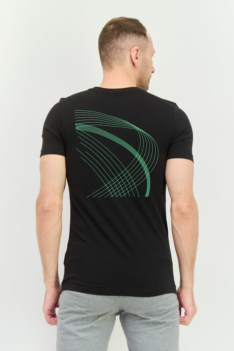 PUMA Men AMG Petronas Sportswear Fit Short Sleeves Outdoor T-shirt, Black  - Image 3