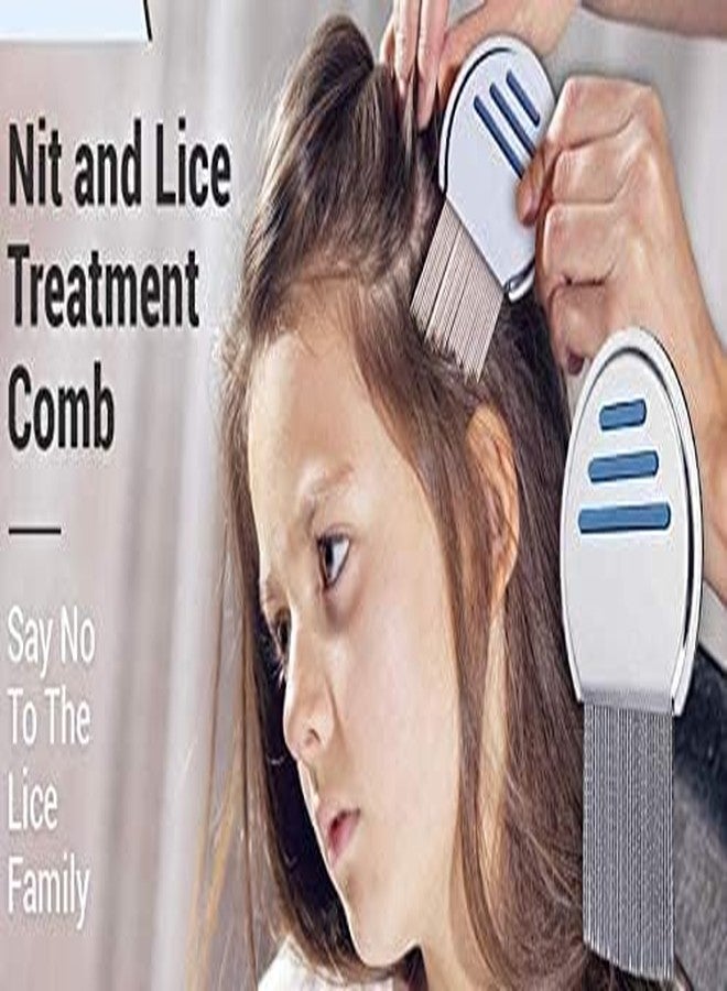 ADOERE مشط ADOERE المصنوع من الفولاذ المقاوم للصدأ لعلاج القمل والصئبان، مشط لإزالة قمل الرأس - Image 5