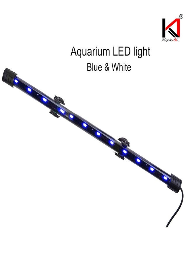 مصباح LED لحوض السمك من KickAt | مصباح LED مقاوم للماء وقابل للغمر بتقنية RGB مع أكواب شفط | إضاءة تحت الماء موفرة للطاقة وساطعة لأحواض أسماك المياه العذبة والمالحة (18 واط، 30 سم) - Image 3