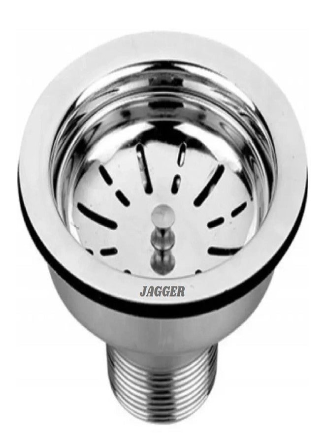 JAGGER JAG342 Round Stainless Steel Kitchen Sink Coupling for Kitchen Sink (4.5 Inches) | Rust-Free, Corrosion-Resistant | Silver (Stainless Steel Coupling [ Round ]) - Image 1