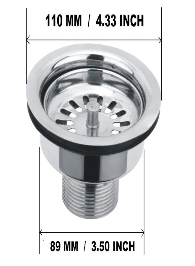 JAGGER JAG342 Round Stainless Steel Kitchen Sink Coupling for Kitchen Sink (4.5 Inches) | Rust-Free, Corrosion-Resistant | Silver (Stainless Steel Coupling [ Round ]) - Image 2