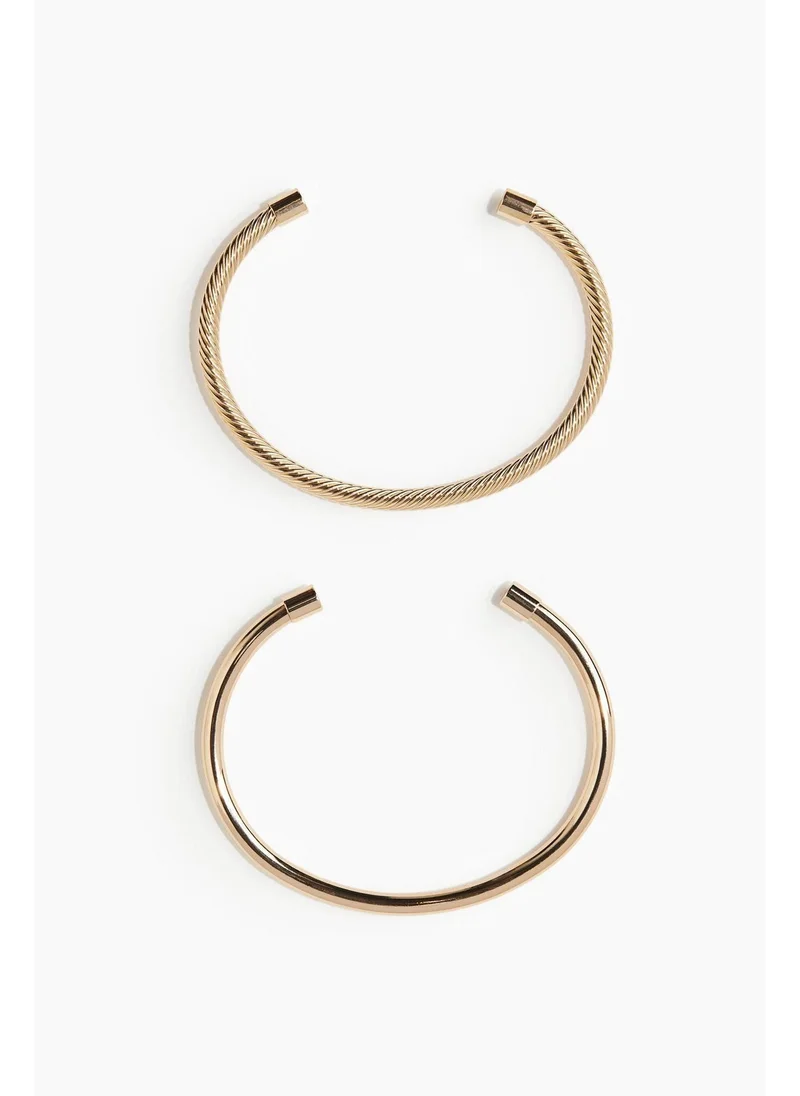 اتش اند ام 2-pack cuff bracelets