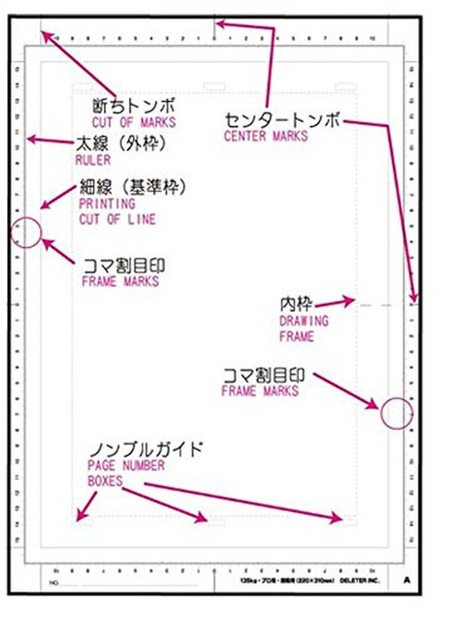 Deleter Comic Book Paper A4 for B4 comic 40 sheets ×5sets (Type-135-B4)(Japan Import) - Image 2