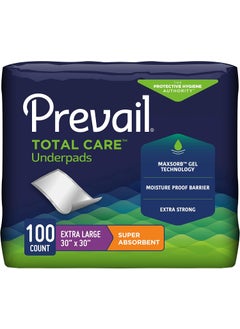 Prevail Proven | Super Absorbent Underpad | Ultimate Absorbency | 30"x30" X-Large Pad | 100 Count (4 Packs of 25)