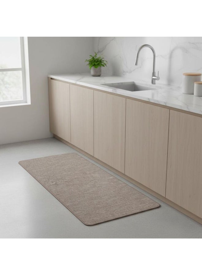 Beluxe Beige Anti-Slip Kitchen Mat 45x75cm for Indoor Use - Image 2