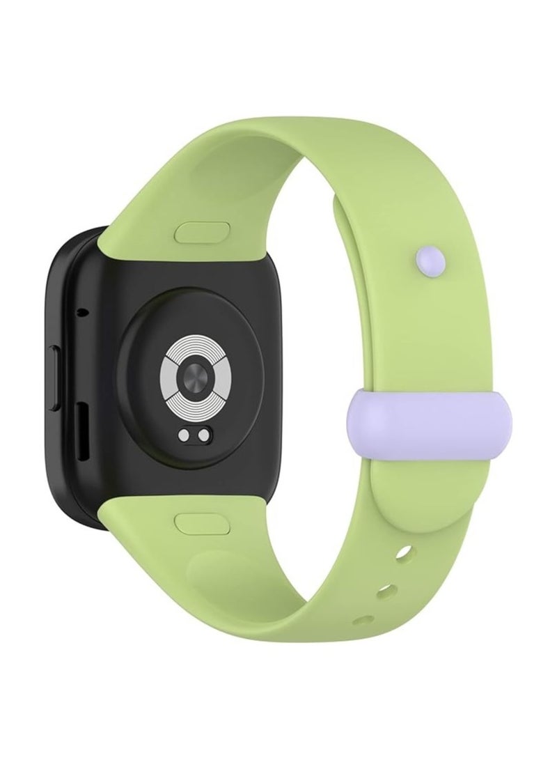 Strap for Xiaomi Redmi Watch 3 Strap, Silicone Watch Strap Buckles Sport Silicone Watch Band,Bracelet Replacement Wristband Wrist Strap (Lime Green) - Image 1