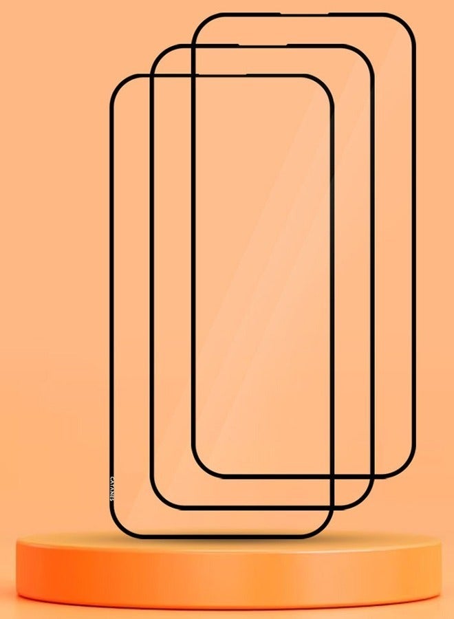 Captaintech 3 Pack For iPhone 15 Pro Screen Protector Scratch and Shatter Resistant Anti Bubble HD Clear Glass - Image 2