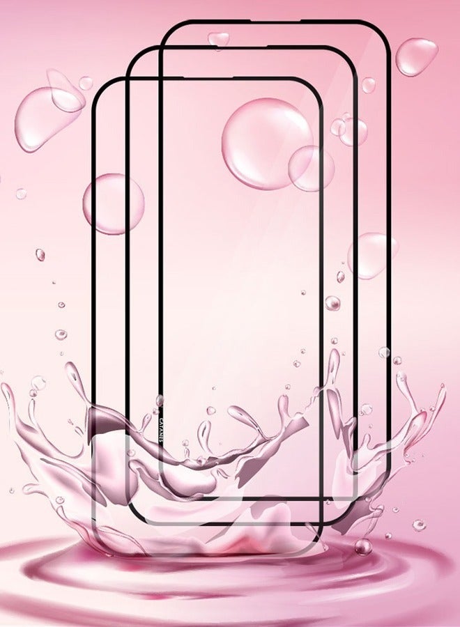 Captaintech 3 Pack For iPhone 15 Pro Screen Protector Scratch and Shatter Resistant Anti Bubble HD Clear Glass - Image 3