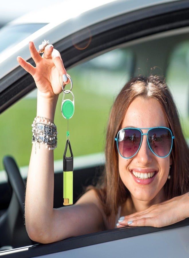 Tarini 2Pcs Retractable Lighter Leash Keychain 1 Black+1 Green Anti-Lost Lighter Holder with Metal Clip, 25.6 Inch Cord for Fishing Hiking Camping Everyday Carry - Image 5