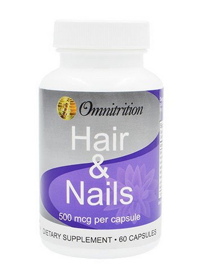 Omnitrition Omni Hair & Nails Dietary Supplement, 60 Capsules