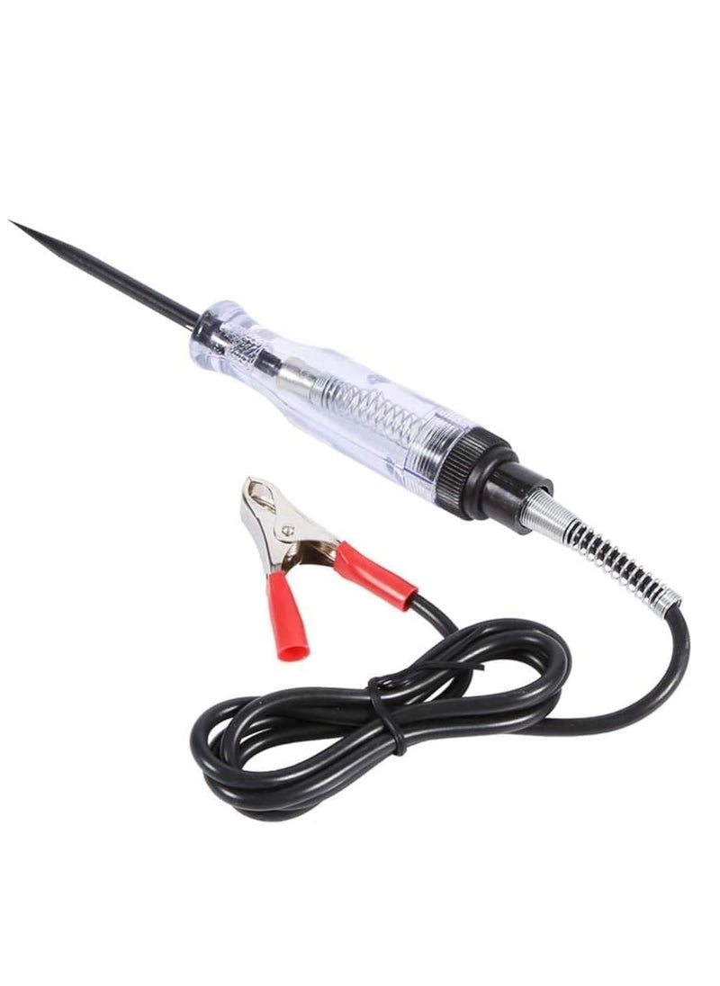 Generic Electrical Car Circuit Tester Professional Auto Voltage Continuity Test Automotive Electrical Volt Light Tester Probe Pen with Sharp Steel Probe and Long Spring Wire for Car Boat Trailers Motorcycles  - Image 1