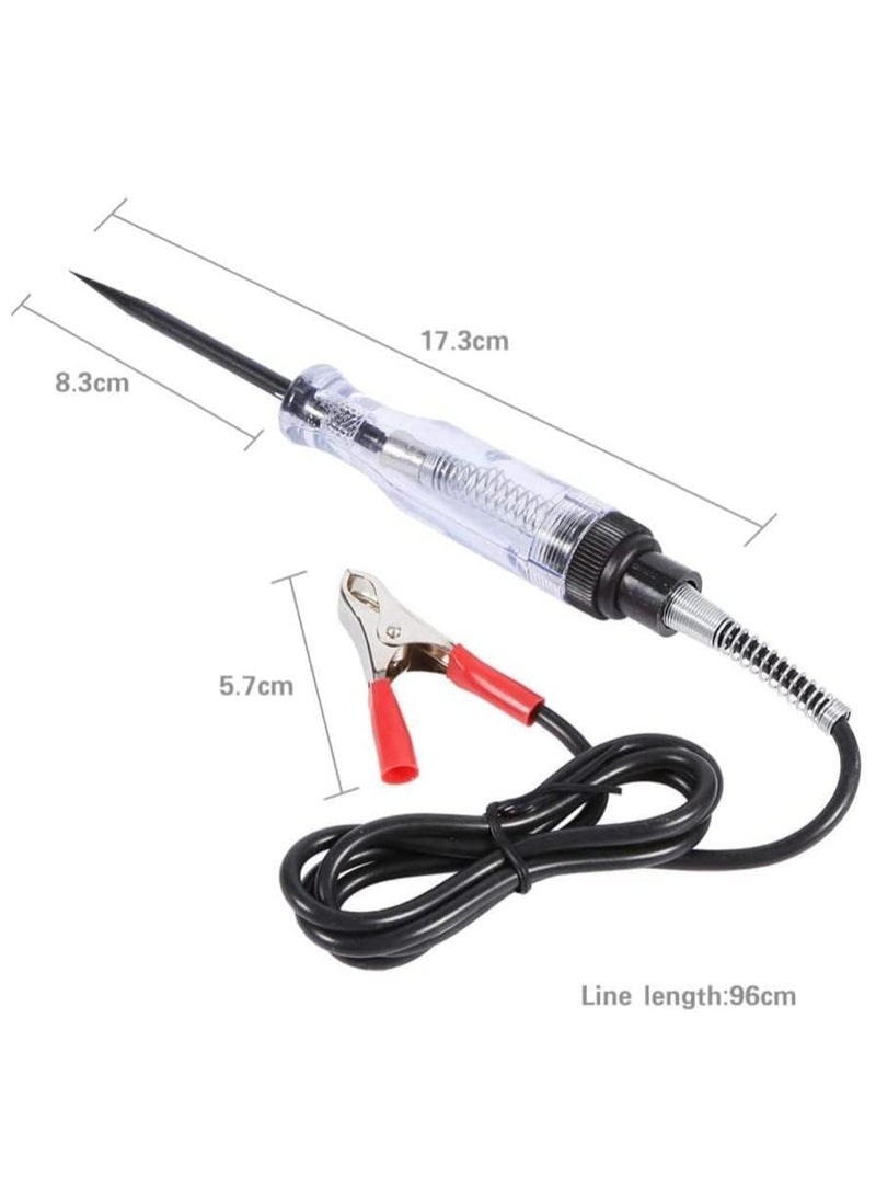 Generic Electrical Car Circuit Tester Professional Auto Voltage Continuity Test Automotive Electrical Volt Light Tester Probe Pen with Sharp Steel Probe and Long Spring Wire for Car Boat Trailers Motorcycles  - Image 3