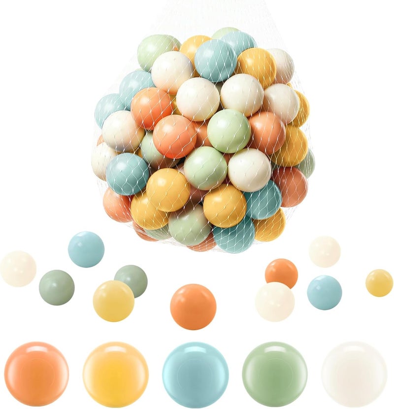 FHRILEK Ball Pit Balls, Safe Non-Toxic BPA-Free Crush-Proof Plastic Balls for Toddlers, Kid's Birthday & X-mas Gift, for Indoor Playpens/Party Decorations/Amusement (50 Count & 5 Colors) - Image 1