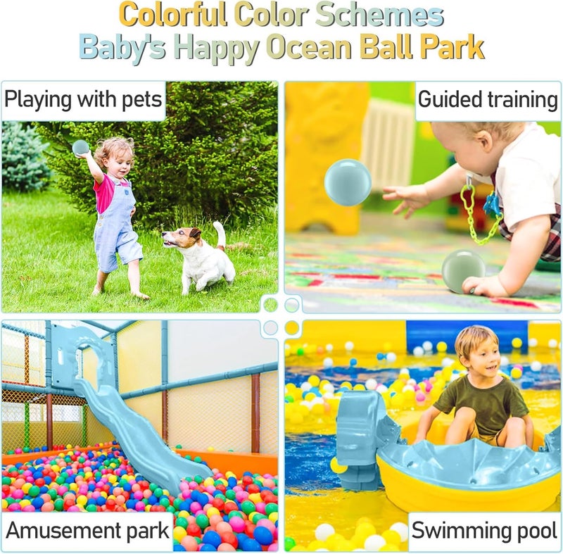 FHRILEK Ball Pit Balls, Safe Non-Toxic BPA-Free Crush-Proof Plastic Balls for Toddlers, Kid's Birthday & X-mas Gift, for Indoor Playpens/Party Decorations/Amusement (50 Count & 5 Colors) - Image 5