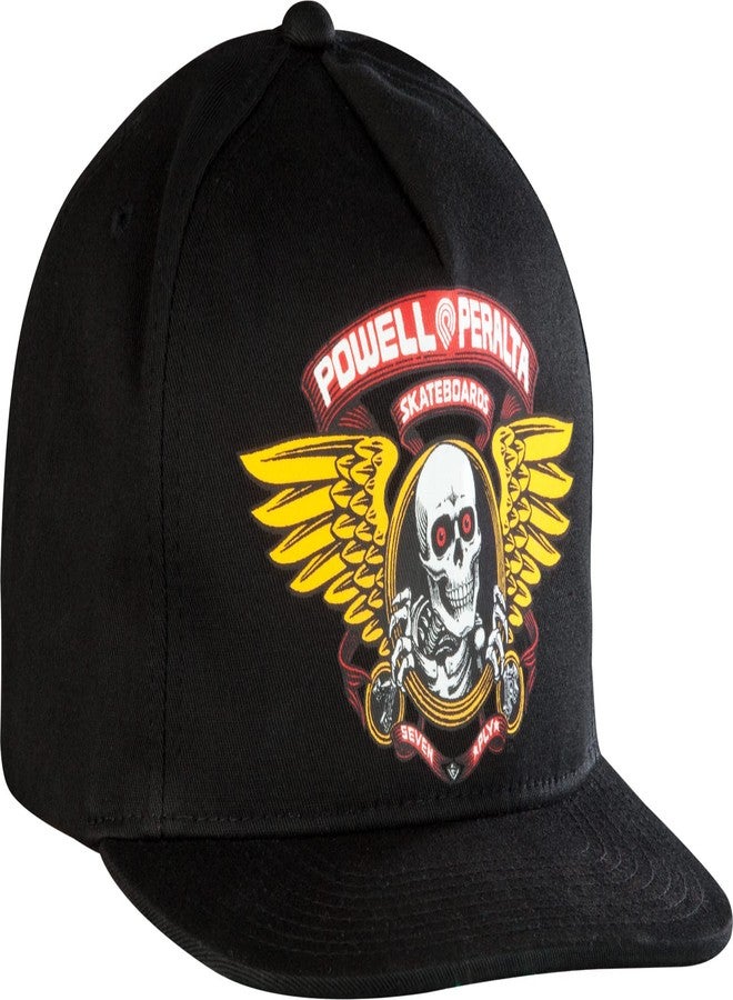 Powell Peralta Winged Ripper Snapback Cap Black - Image 1