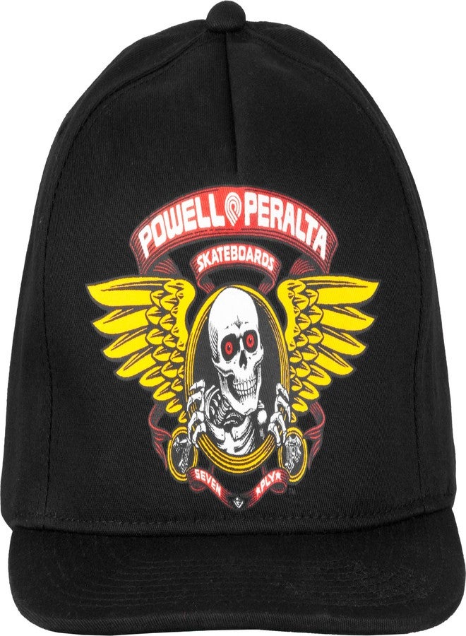 Powell Peralta Winged Ripper Snapback Cap Black - Image 2