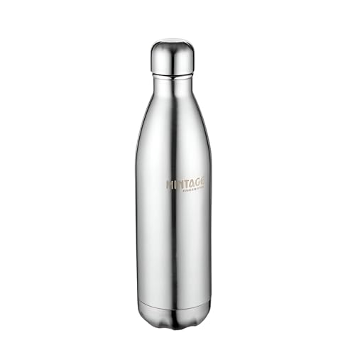 Mintage Water Bottle 1 LTR for Home | 1000 ml Water Bottle Hot and Cold for Fridge | Stainless Steel Water Bottles Best for Home Office School Gym Kitchen Travel Leakproof - Image 1