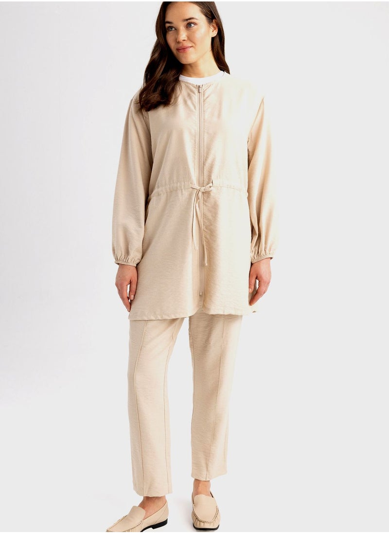DeFacto - Zip Thru Tunic Shirt - Image 1