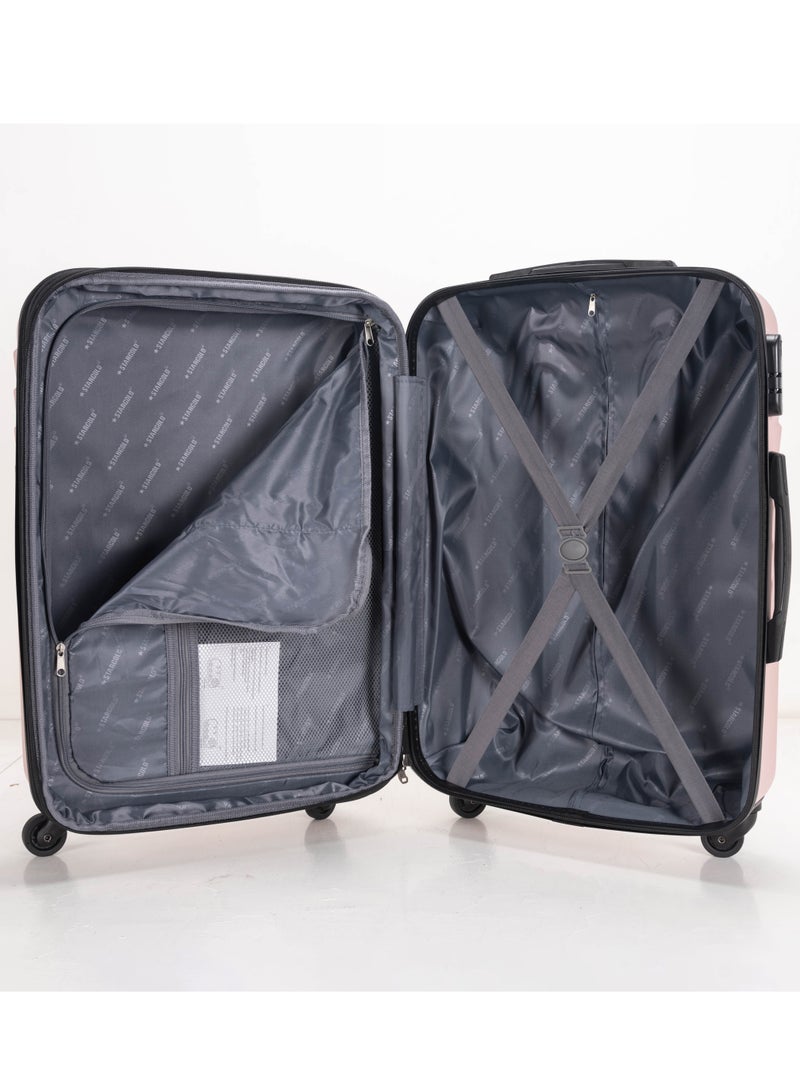 ستارجولد 4 عبوات من عربة أمتعة مقفلة ذات رقم دوار للجانب الصلب - Image 4