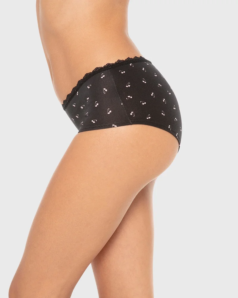 Isla & Evie Isla & Evie Printed Cotton Boyshort Panty