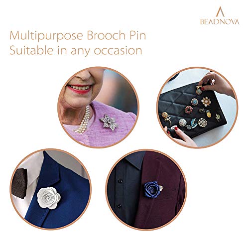 BEADNOVA 50PCS Butterfly Clutch Metal Pin Backs Pin Backings for Lapel Pinbacks Pinbacking Clips (Gold, 50 pcs) - Image 3