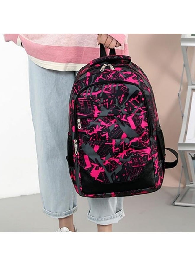 GGEROU 3Pcs School Bags,Children School Backpack,School Bags for Teenagers,Large Capacity Backpack,Waterproof Backpacks,3 in 1 School Bag,Lunch Bag and Pencil Case - Image 5