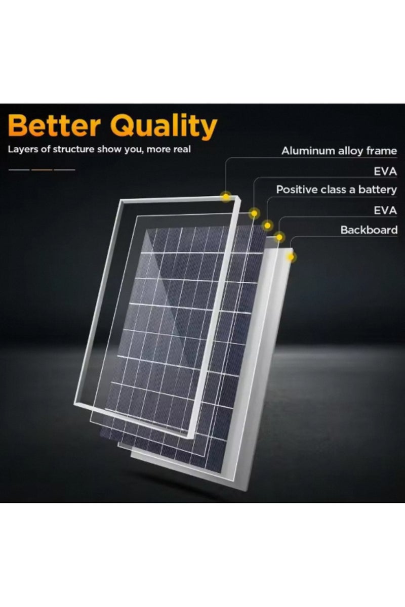 erorex 2PC with controller 20W/H Solar Panel Kit Complete12V Polycrystalline Power Portable Outdoor Rechar - Image 4