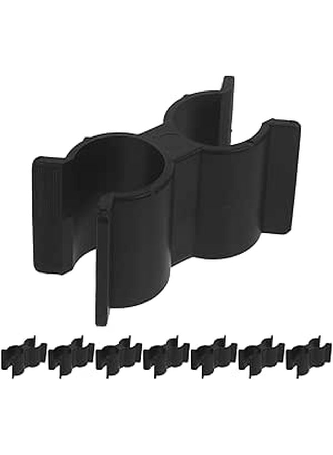 Black Marine Grade Nylon Double Hose Clamp 8pcs For Boat Fuel Line RV Cable Fastening - Image 1