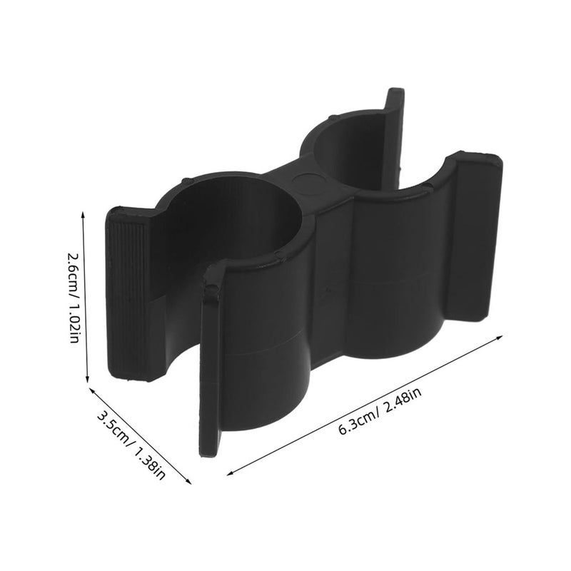Black Marine Grade Nylon Double Hose Clamp 8pcs For Boat Fuel Line RV Cable Fastening - Image 3