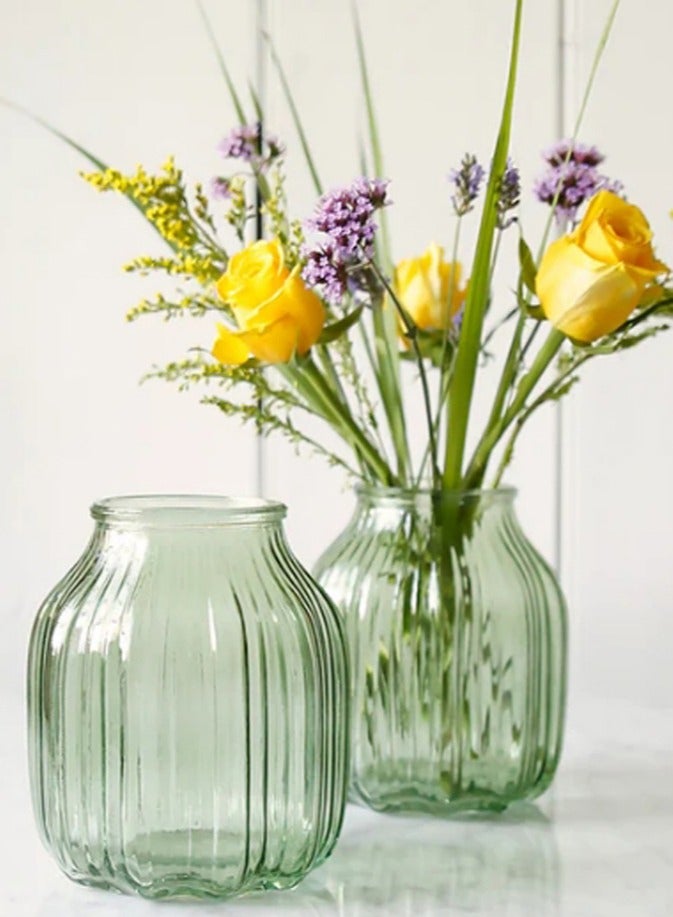 FFD Glass Vase Flower Pot Clear Roman Bottle Decorative Bud Holder Cute Glass Vases For Home Decor Living Room Centerpieces  - Image 1