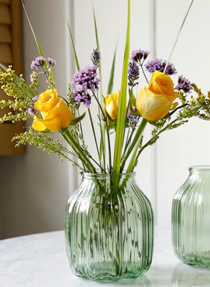 FFD Glass Vase Flower Pot Clear Roman Bottle Decorative Bud Holder Cute Glass Vases For Home Decor Living Room Centerpieces  - Image 2