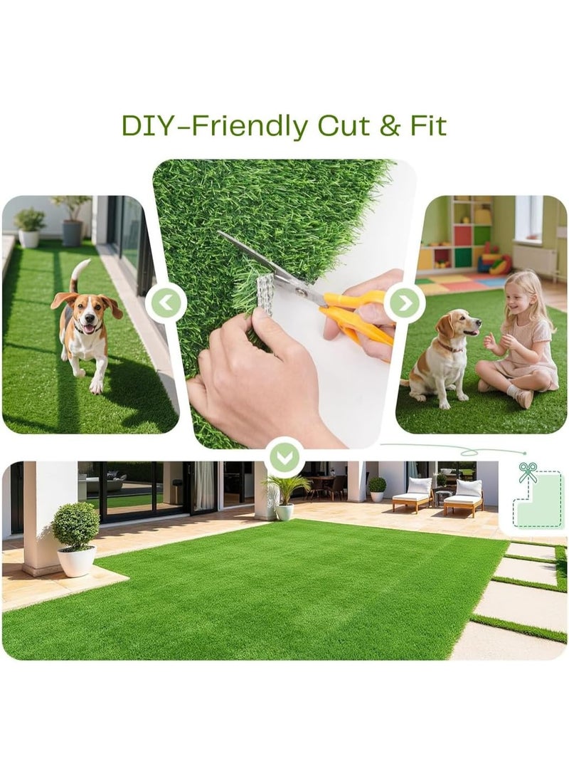 HOCC Artificial Grass Carpet 100CM x 84CM – Fake Grass Mat for Home Garden Balcony Pet Area Indoor Outdoor Lawn Rug Turf Carpet - Image 5
