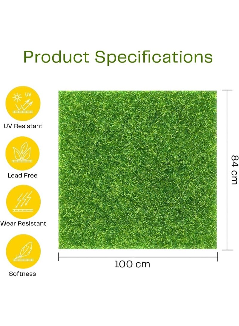 HOCC Artificial Grass Carpet 100CM x 84CM – Fake Grass Mat for Home Garden Balcony Pet Area Indoor Outdoor Lawn Rug Turf Carpet - Image 3