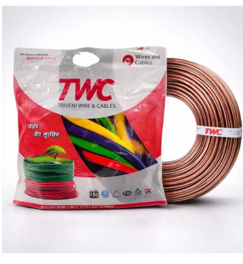 TWC 16-Gauge/AWG Speaker Wire, 15 Meter (49 Feet) Oxygen-Free Copper, Two Conductors, Audio Speaker Cable for Car, Stereo, Subwoofer, Home Theatre, Hi-Fi Surround Sound (Copper, Transparent) - Image 5