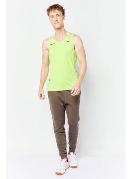 Reebok Men Sportswear Fit Sleeveless Training Tank Top, Lime  - Image 2