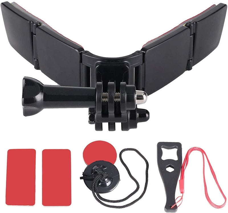 Adofys Full Face Motocross Helmet Chin Strap Mount Kit Compatible with GoPro, Sony Action Cam, Nikon, Garmin, Ricoh Action Cam, SJCAM - Image 1