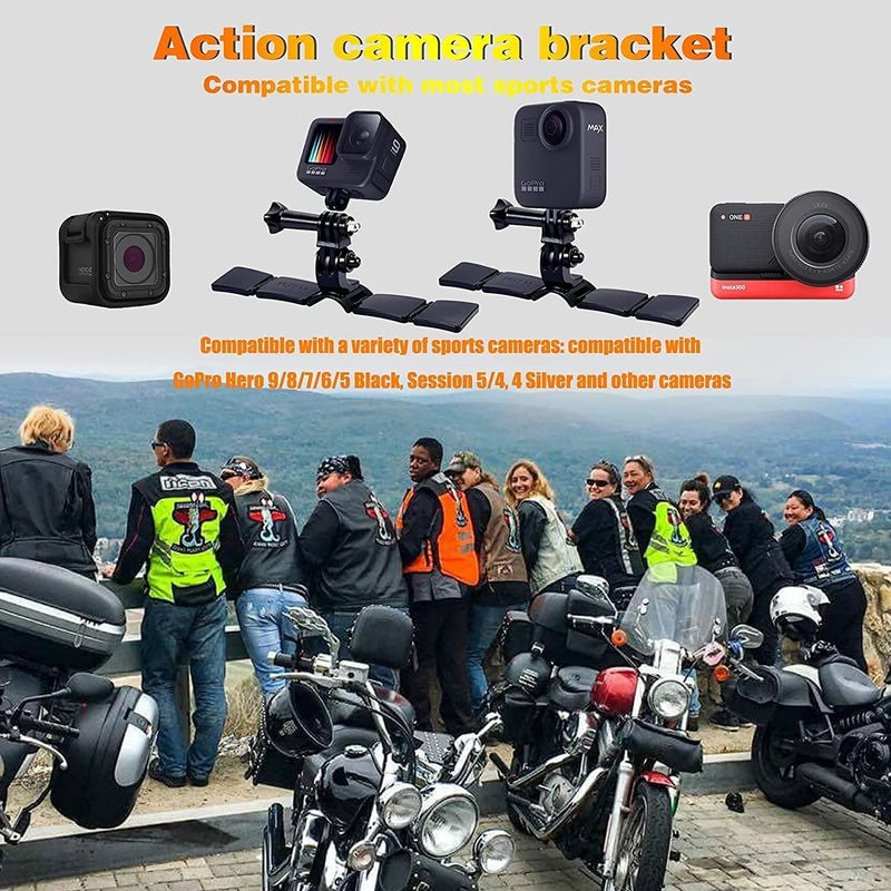 Adofys Full Face Motocross Helmet Chin Strap Mount Kit Compatible with GoPro, Sony Action Cam, Nikon, Garmin, Ricoh Action Cam, SJCAM - Image 5
