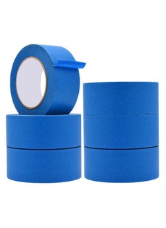 MARKQ Blue Painter’s Tape | 2" x 20 Yards Masking Tape for Painting, DIY Home Office School Stationery, Craft Decorating Tape [6 Rolls]  - Image 1