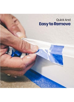 MARKQ Blue Painter’s Tape | 2" x 20 Yards Masking Tape for Painting, DIY Home Office School Stationery, Craft Decorating Tape [6 Rolls]  - Image 3