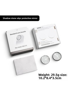 General Applicable To Shadow Stone Insta360x4 Sports Camera Panoramic Optical Glass Protective Mirror Adhesive Lens Protective Film Accessories-Color:insta360X4 Rotating Plastic Protective Mirror  - Image 1