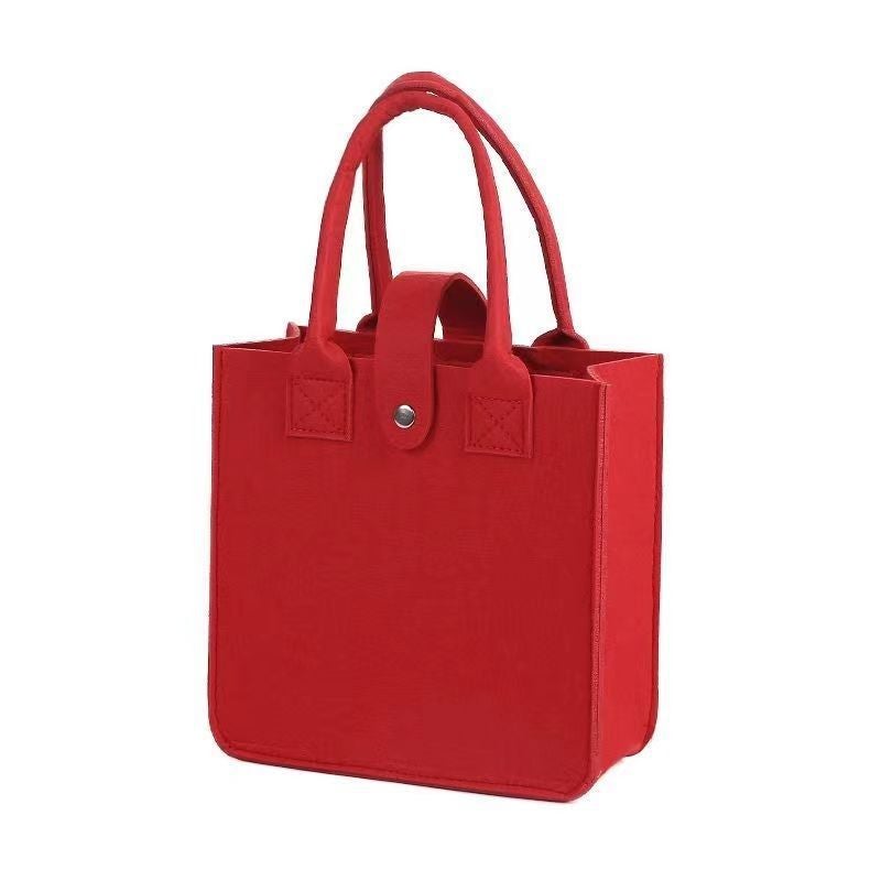 Little Red Riding Book Felt Cartoon Handbag Baby Full Moon Bridesmaid Hand Gift Bag Cute Cloud Net Red Bag Small - Image 1