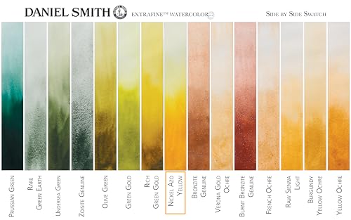 Daniel Smith Extra Fine Watercolor Paint, 15ml Tube, Nickel AZO Yellow, 284600061, 0.5 Fl Oz (Pack of 1) - Image 3